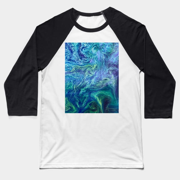 Cyanobacteria bloom, satellite image (C026/4193) Baseball T-Shirt by SciencePhoto